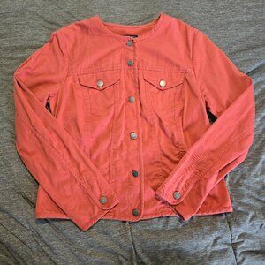 Pendleton Muted Coral/ Salmon Button Down Lightweight Jacket Women’s Size Medium